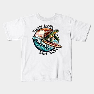 Surfing Turtle Kids T-Shirt